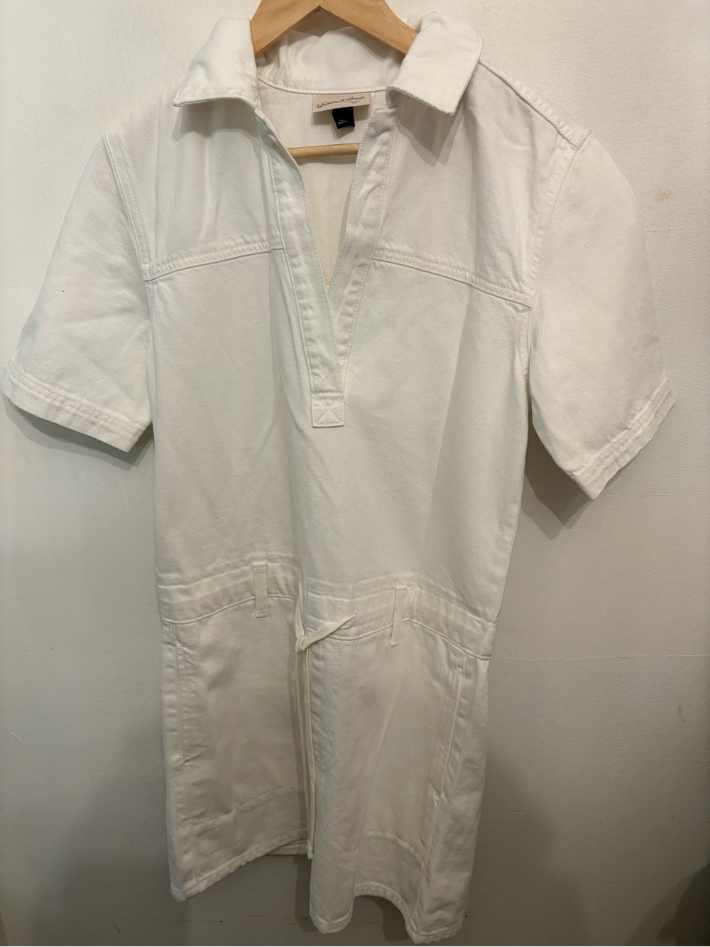 Rivalry Threads White Mini Shirt Dress